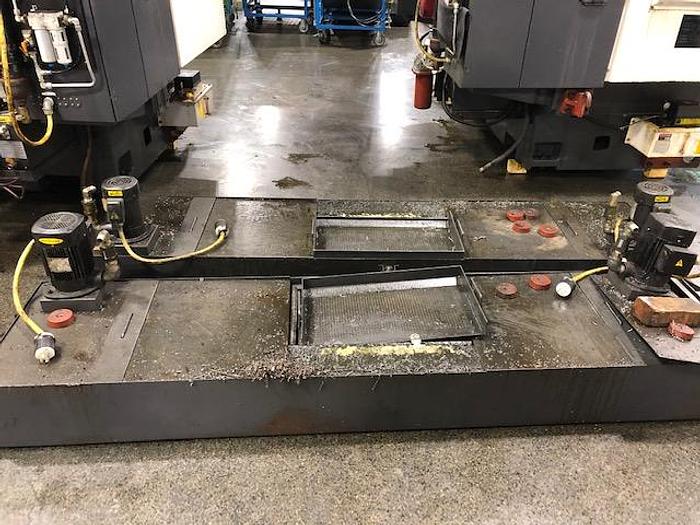 Used 2010 HWACHEON TTC-8 TWIN SPINDLE/TWIM TURRET CNC LATHE