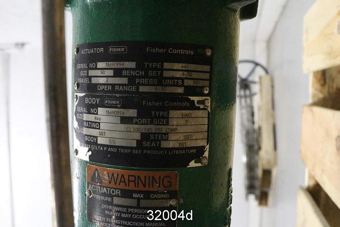 Used Fisher EWD 8" Steam Valve #32004