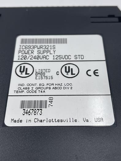 Used GE IC693PWR321S