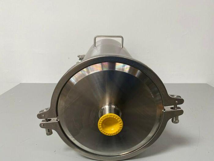 Used T&C 25 Liter Stainless Steel Pressure Vessel 12" w/ Top & Side Glass View Ports