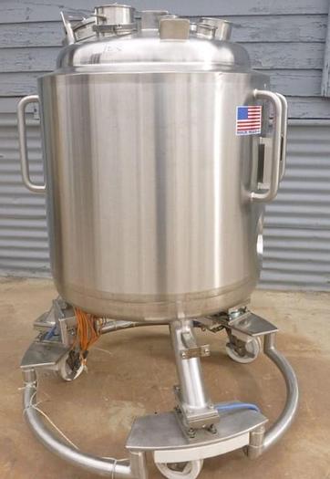 Used Tank, 52.8 Gallon, 316 Stainless Steel, 24" X 26", 45 PSI, Precision, #S743749