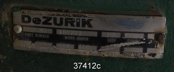 Used Dezurik 10" V-Ball Control Valve #37412