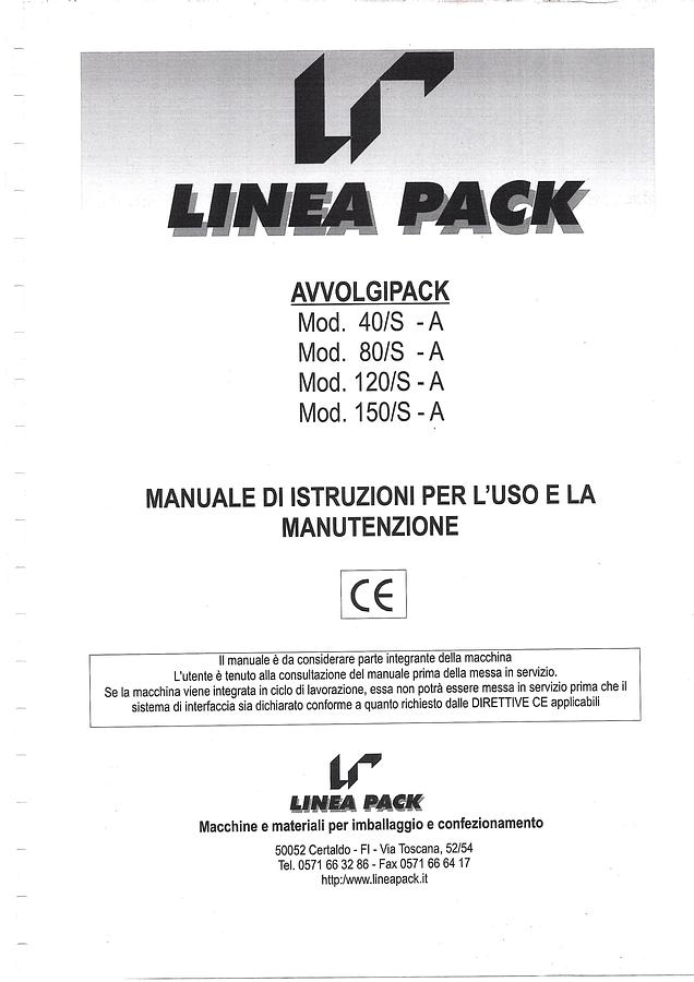 Usato LIBRO AVVOLGITRICE LINEA PACK