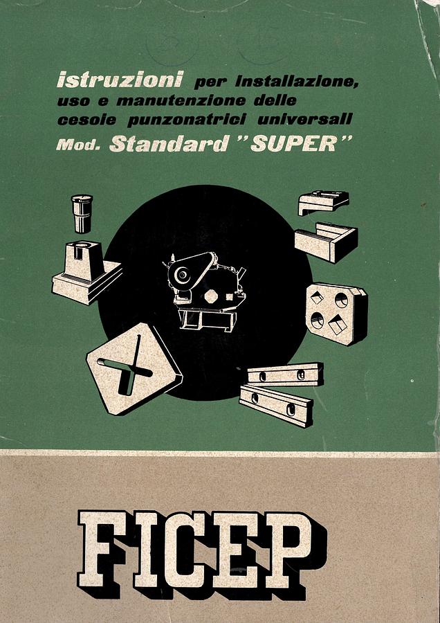 Usato LIBRO CESOIA PUNZONATRICE FICEP STANDARD SUPER