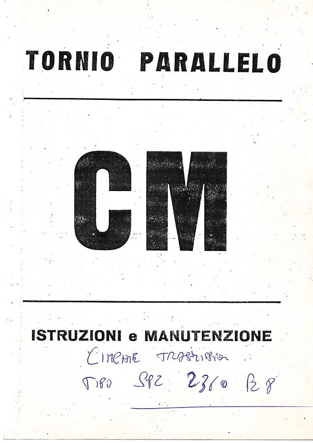 Usato LIBRO TORNIO COMEV CM400