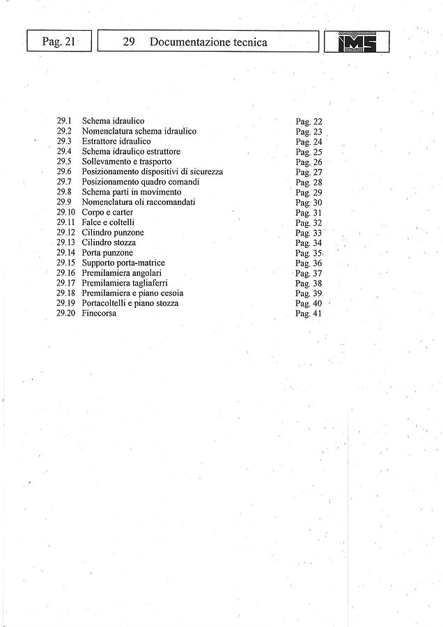 Usato LIBRO CESOIA IDRAULICA IMS HY75