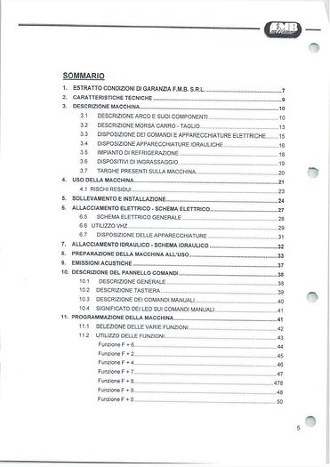 Usato LIBRO SEGATRICE A NASTRO FMB POLARIS