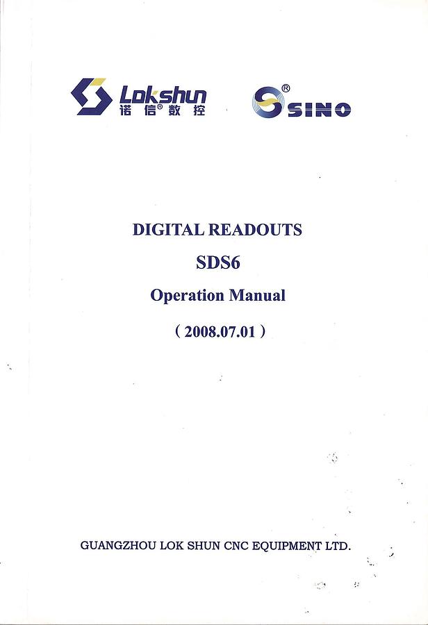 Usato LIBRO ISTRUZIONI VISUALIZZATORE DI QUOTE SINO SDS6