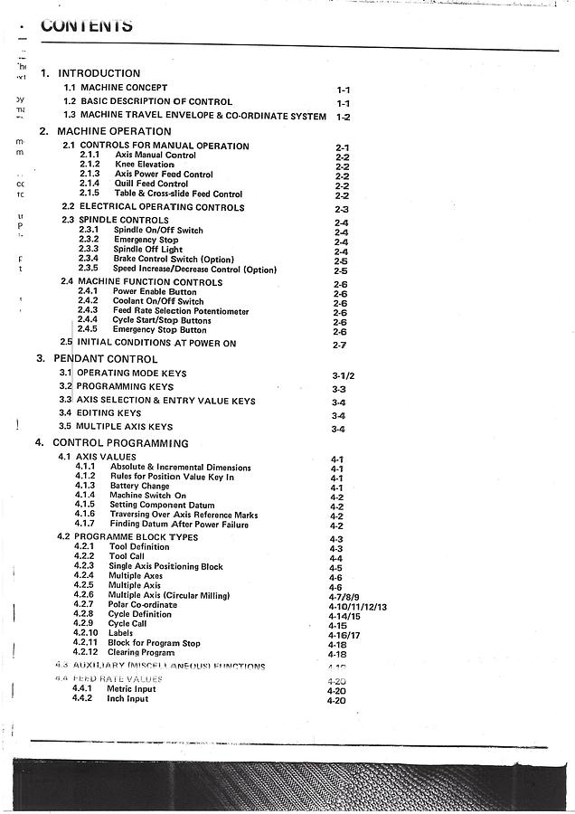 Usato INSTRUCTION MANUAL OF BRIDGEPORT MILLING MACHINE - LIBRO FRESATRICE BRIDGEPORT