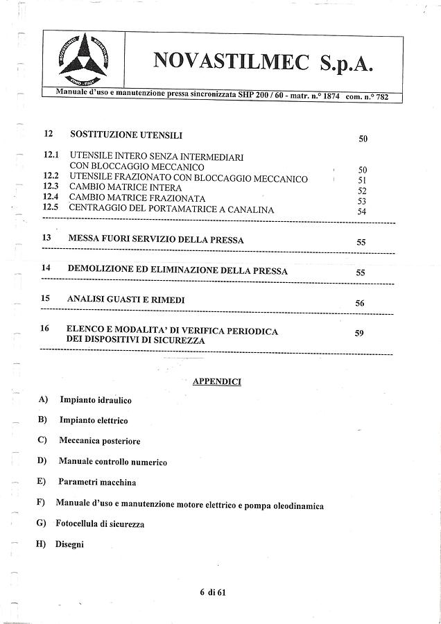 Usato LIBRO PIEGATRICE NOVASTILMEC