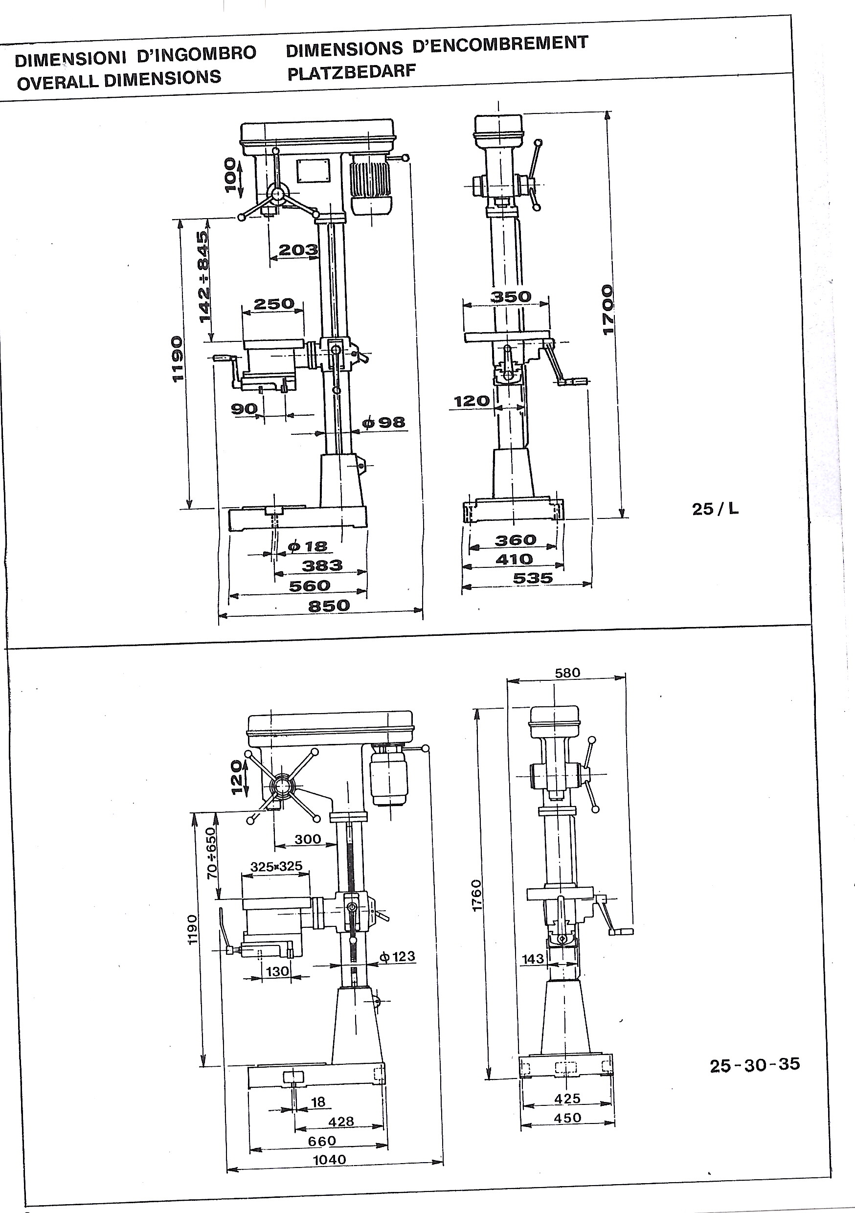 Usato LIBRO TRAPANO A COLONNA SERRMAC 25L 25 30 35