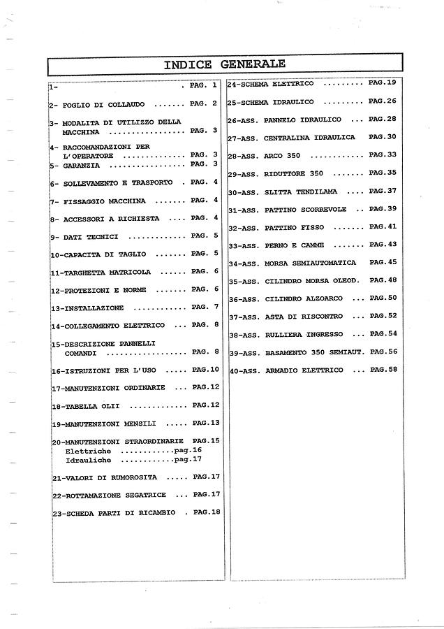 Usato LIBRO SEGATRICE A NASTRO SEMIAUTOMATICA BIANCO 370