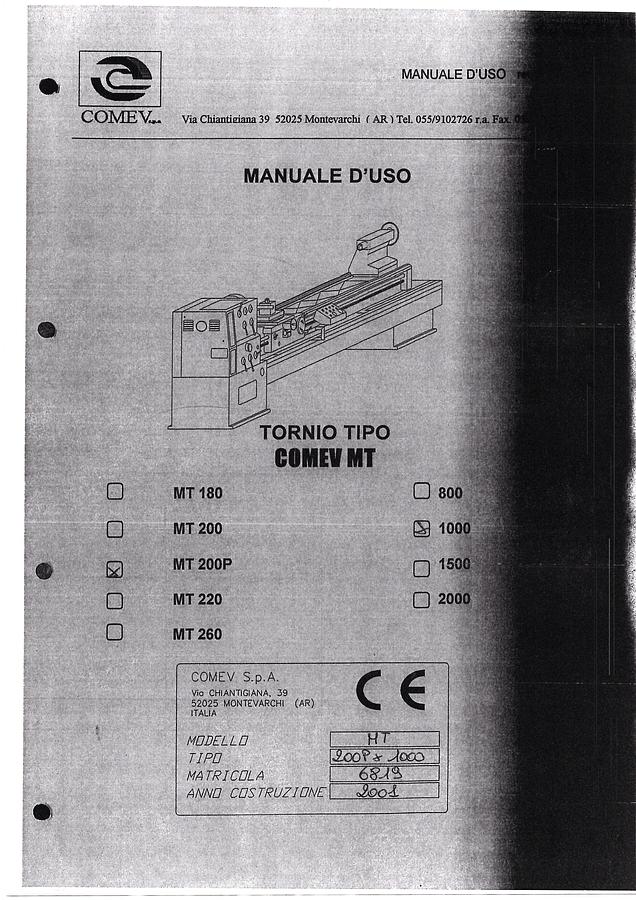 Usato LIBRO TORNIO COMEV MT