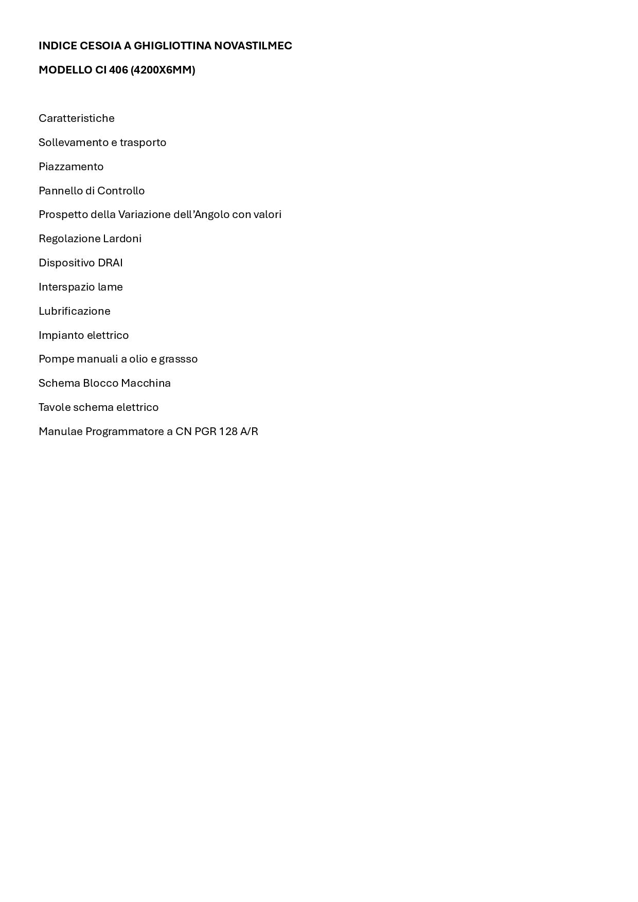 Usato LIBRO CESOIA A GHIGLIOTTINA NOVASTILMEC