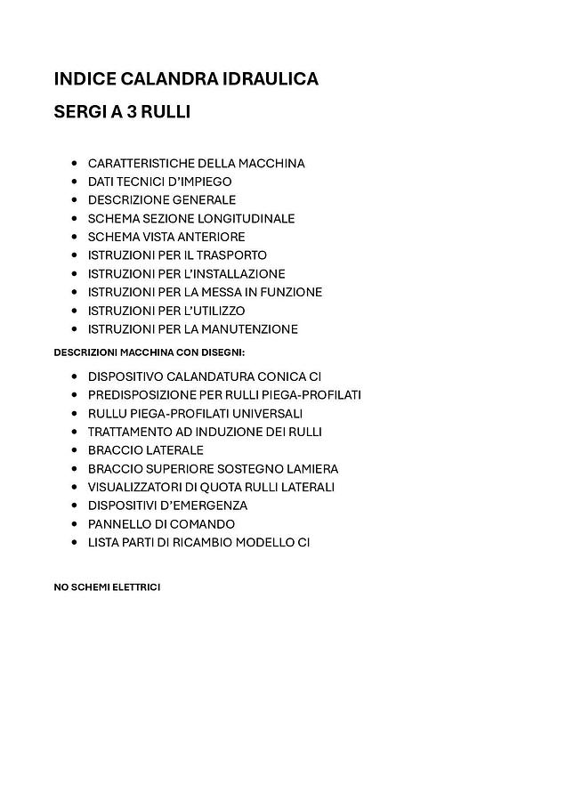 Usato LIBRO CALANDRA SERGI A 3 RULLI 