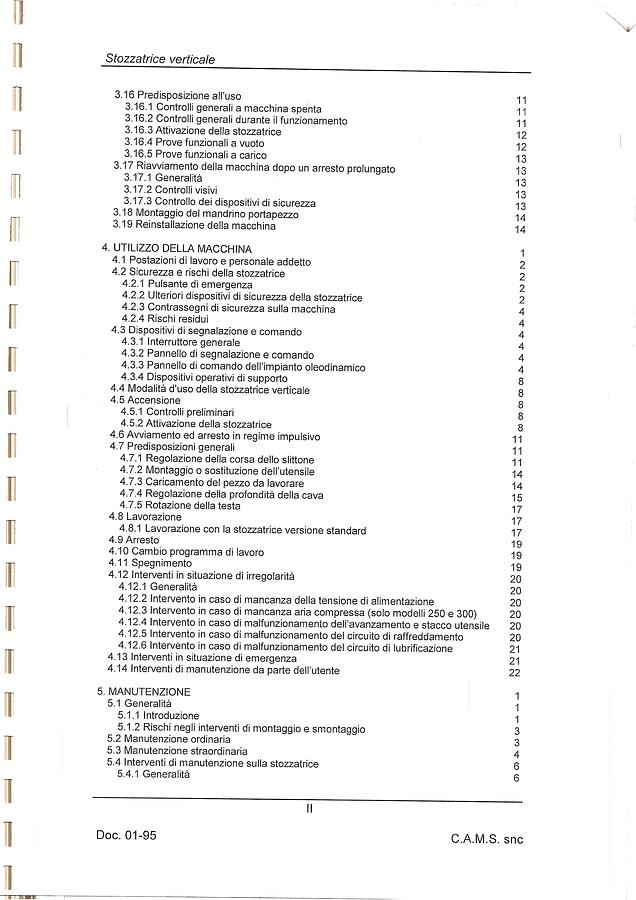 Usato STOZZATRICE CAMS 