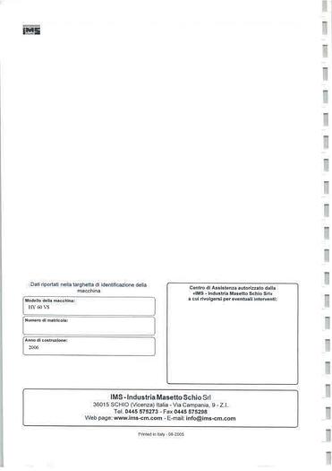 Used LIBRO CESOIA UNIVERSALE IMS HY 60 VS