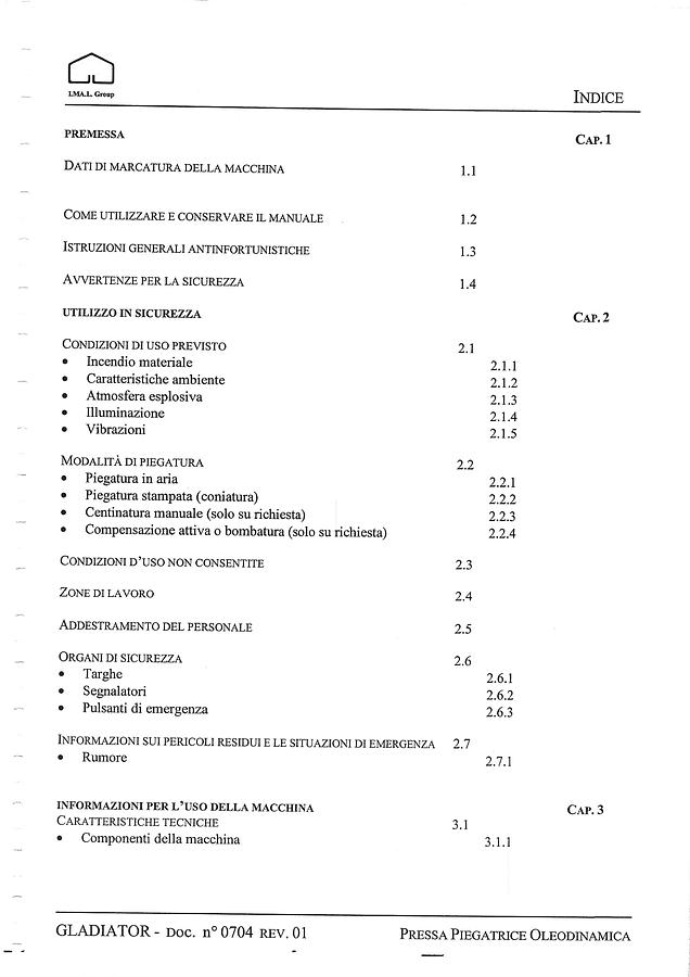 Usato LIBRO PRESSA PIEGATRICE IMAL GLADIATOR 45.20