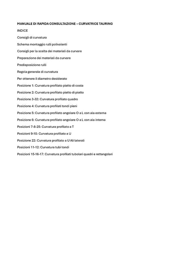 Usato LIBRO CURVAPROFILI TAURING
