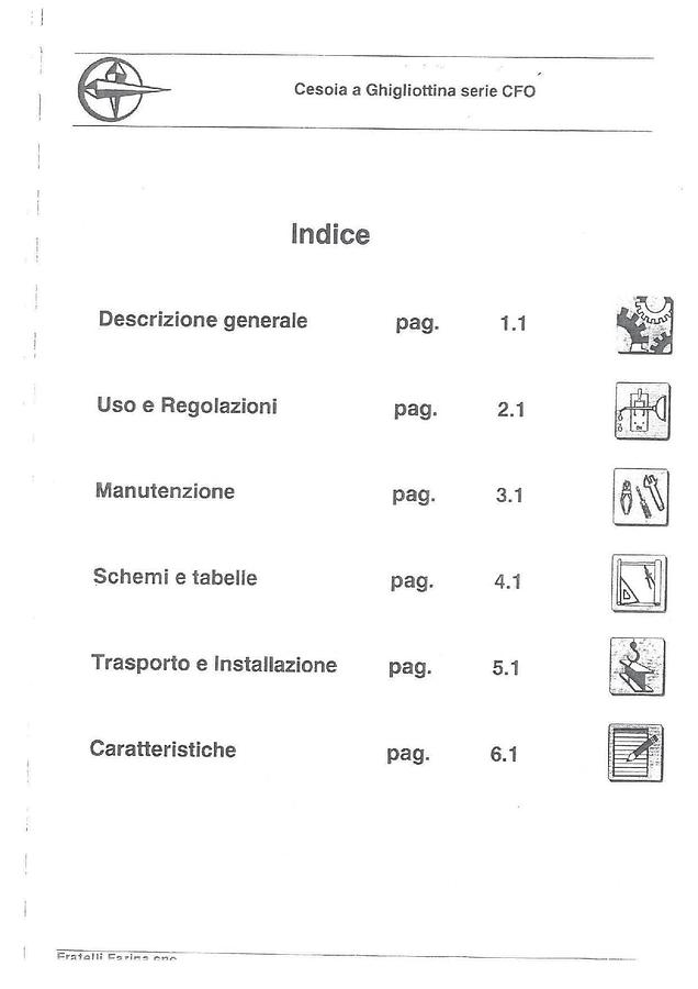 Usato LIBRO CESOIA FARINA CFO