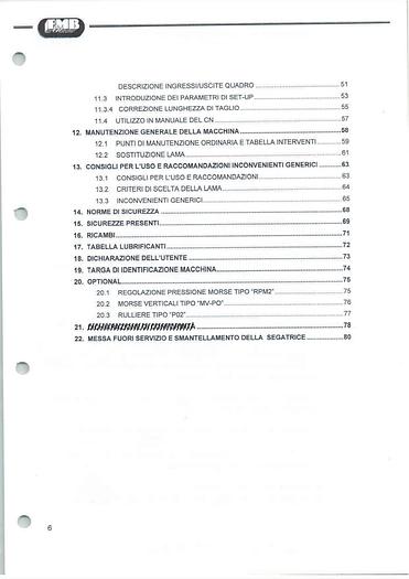 Usato LIBRO SEGATRICE A NASTRO FMB POLARIS