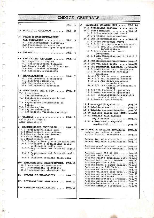 Usato LIBRO SEGATRICE A NASTRO BIANCO 350 CNC