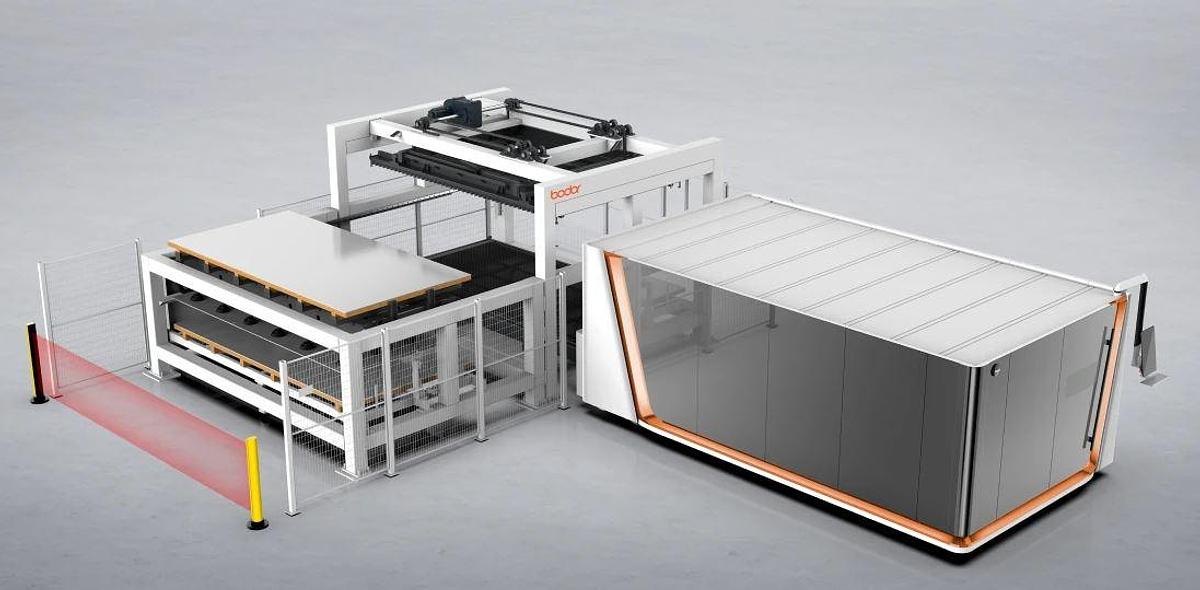 Bodor P3A 12 kW con iTrans3: laser lamiera alla BI-MU