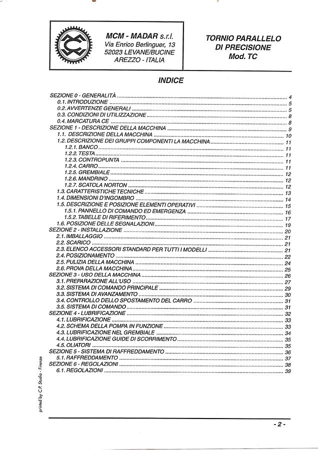 Usato LIBRO TORNIO PARALLELO MCM MADAR