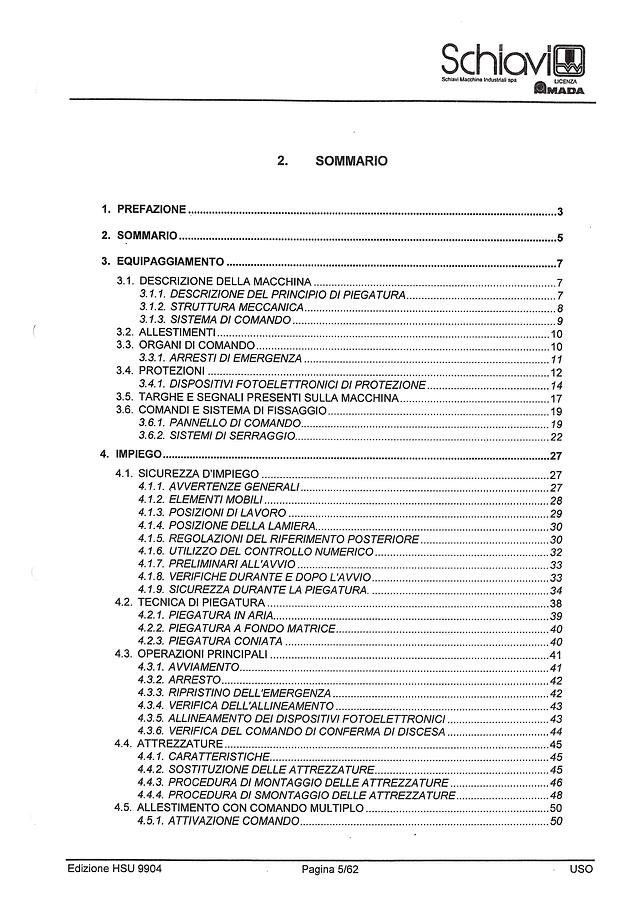 Usato LIBRO PIEGATRICE SCHIAVI CNC