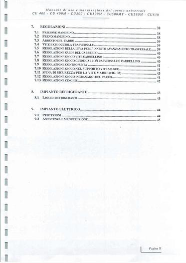 Usato LIBRO TORNIO PARALLELO ZMM CU 580/1500