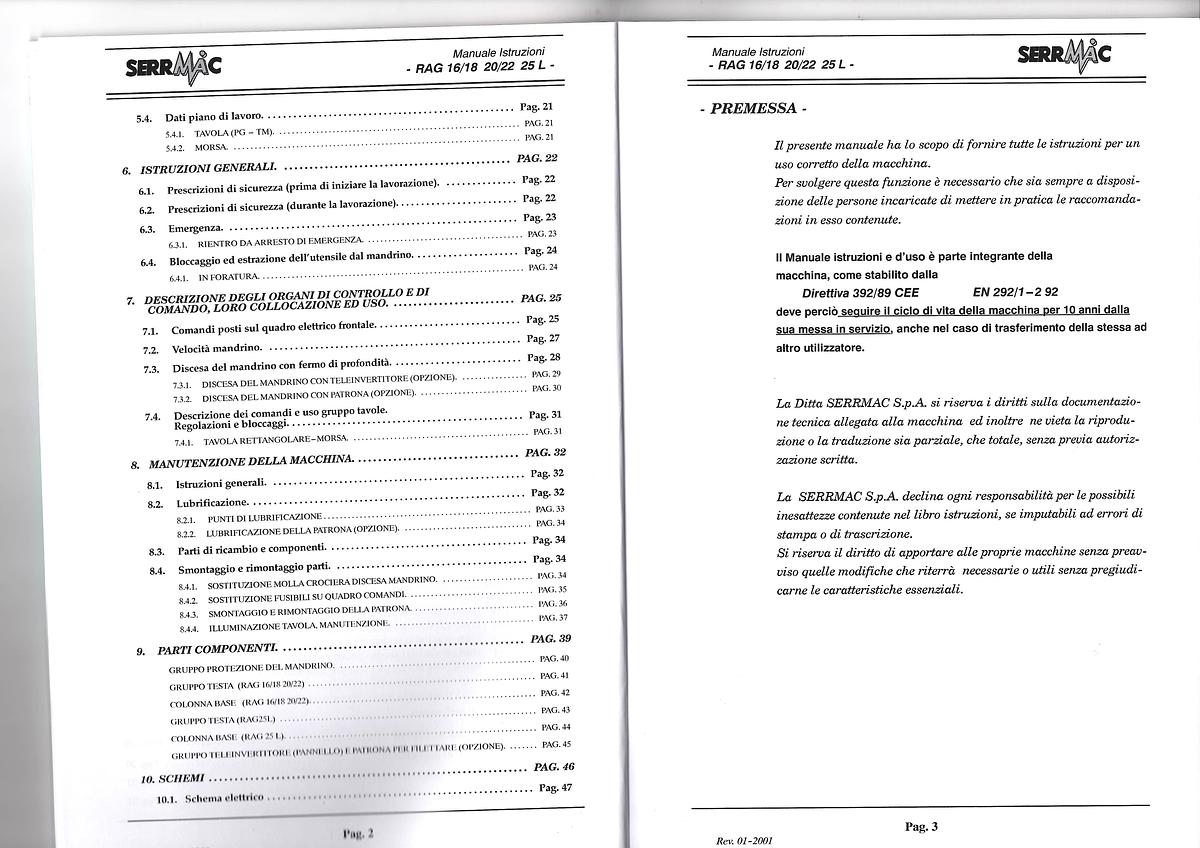 Usato LIBRO TRAPANO SERRMAC RAG