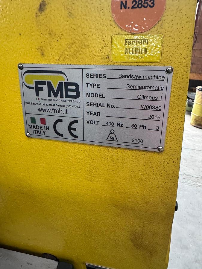 Usato SEGATRICE SEMIAUTOMATICA FMB OLIMPUS 1