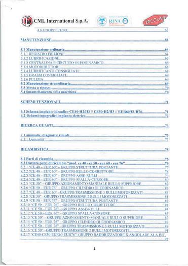 Used LIBRO CURVAPROFILI ERCOLINA CE 50