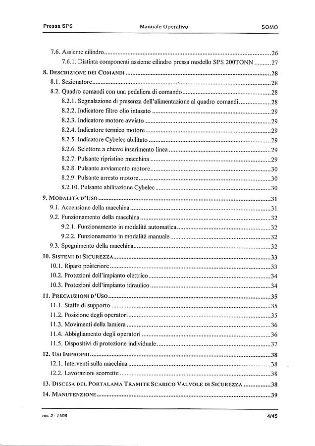 Usato LIBRO PRESSA PIEGATRICE SOMO SPS