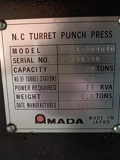 Used PUNZONATRICE AMADA PEGA USATA