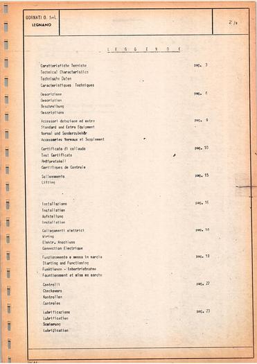 Used TORNIO GORNATI LEGOOR Serie 13000 Mod 1500x200/230/250