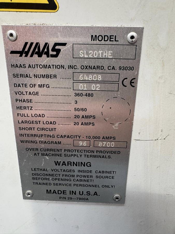 Usato TORNIO HAAS CNC USATO