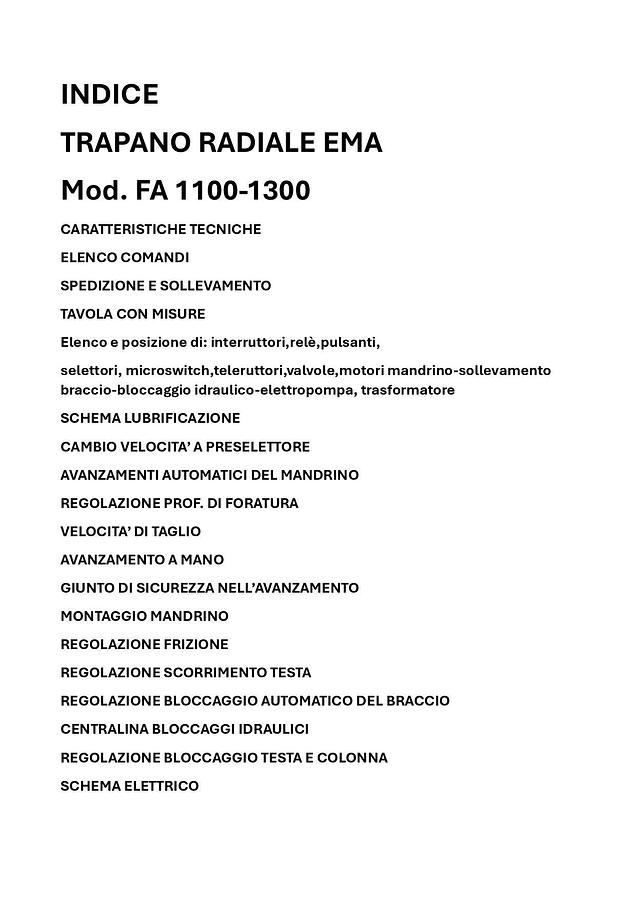 Usato LIBRO RADIALE EMA