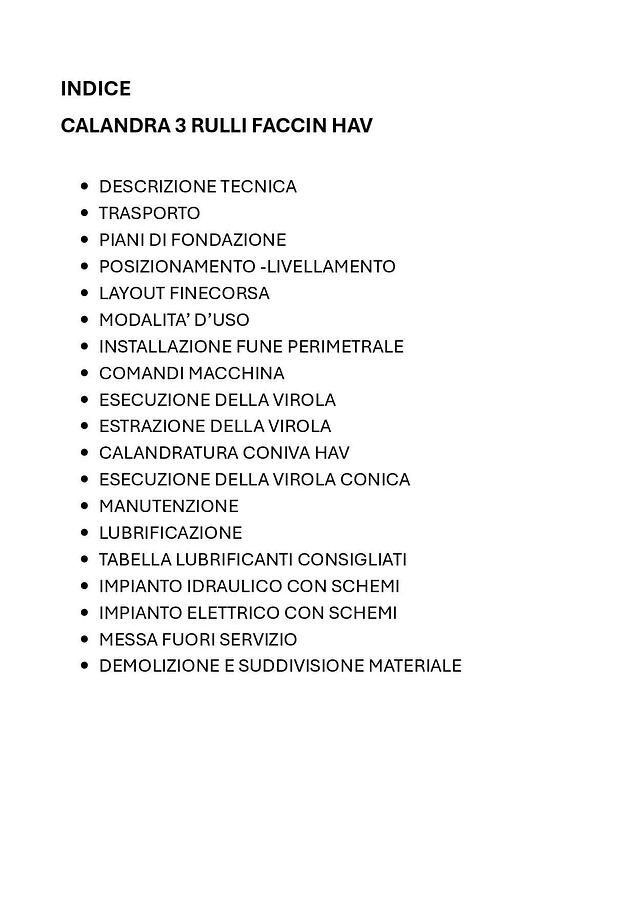 Usato LIBRO CALANDRA FACCIN HAV