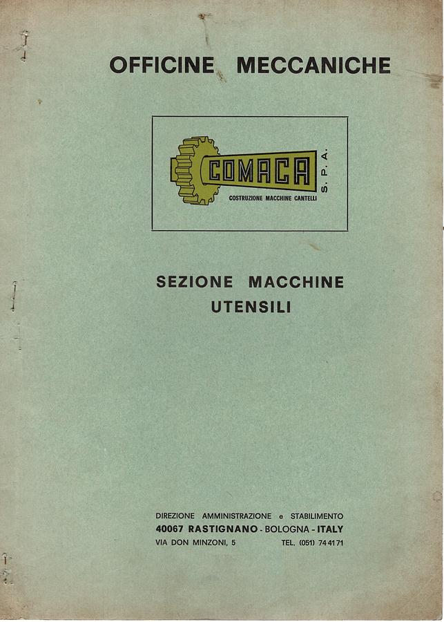 Usato LIBRO SCANTONATRICE / TRANCIATRICE COMACA