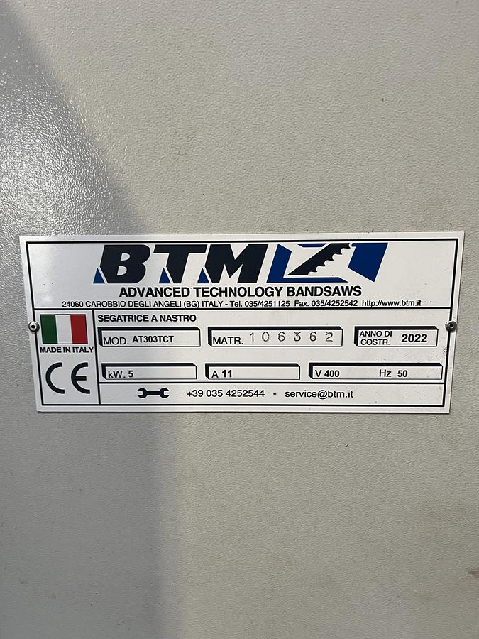Usato SEGATRICE A NASTRO AUTOMATICA BTM