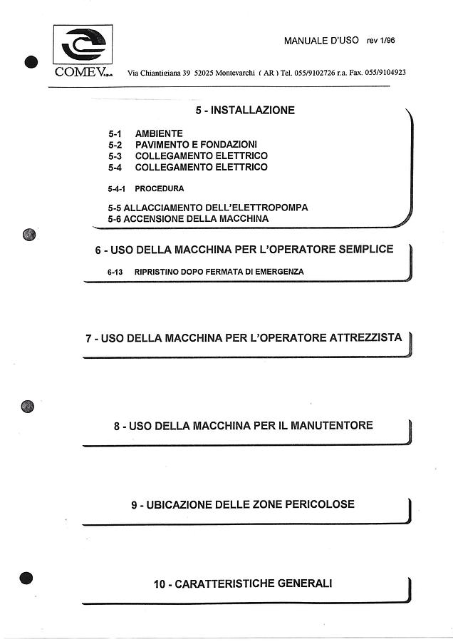 Usato LIBRO TORNIO COMEV MT