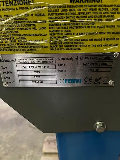 SEGATRICE A NASTRO CON LAMA 2460MM DA STOCK