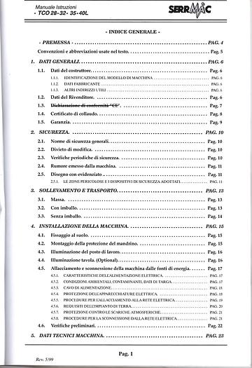Used LIBRO TRAPANO A COLONNA SERRMAC