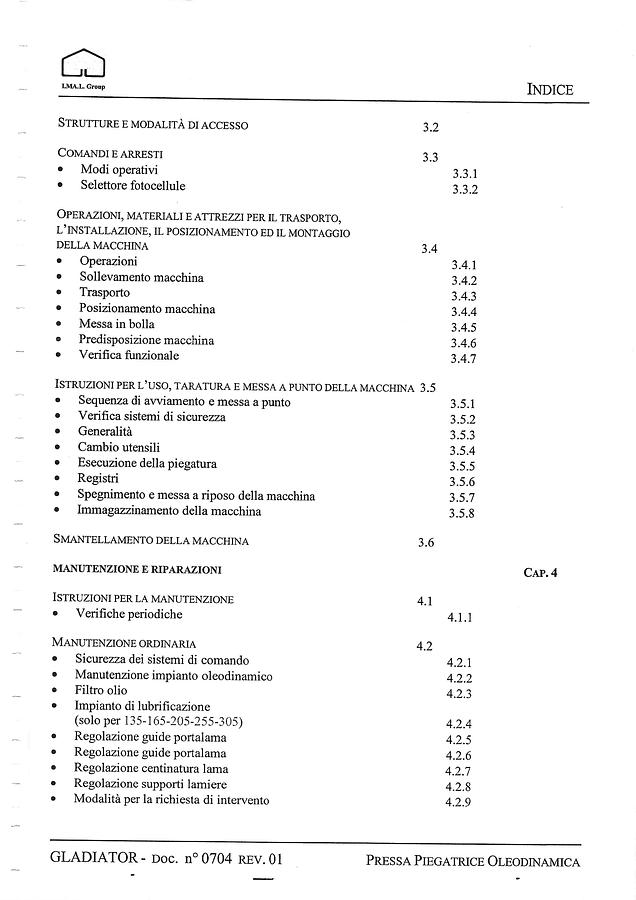 Usato LIBRO PRESSA PIEGATRICE IMAL GLADIATOR 45.20