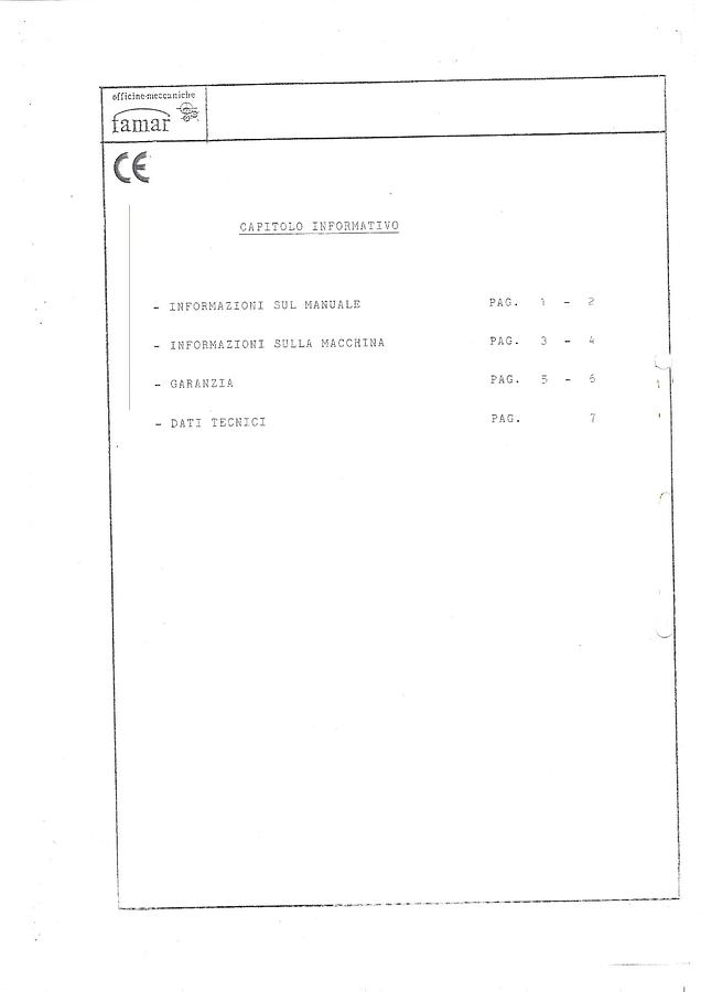 Usato LIBRO CALANDRA 3 RULLI FAMAR