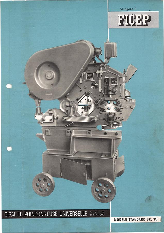 Usato LIBRO CESOIA PUNZONATRICE FICEP STANDARD GR13