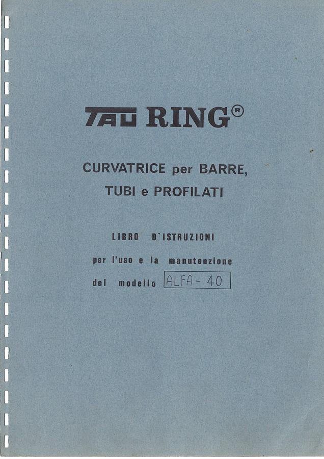 Usato LIBRO CURVAPROFILI TAURING ALFA 40
