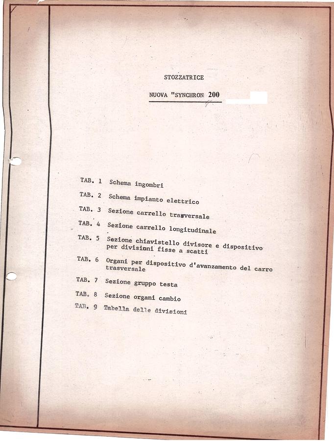 Usato LIBRO STOZZATRICE SACHMAN