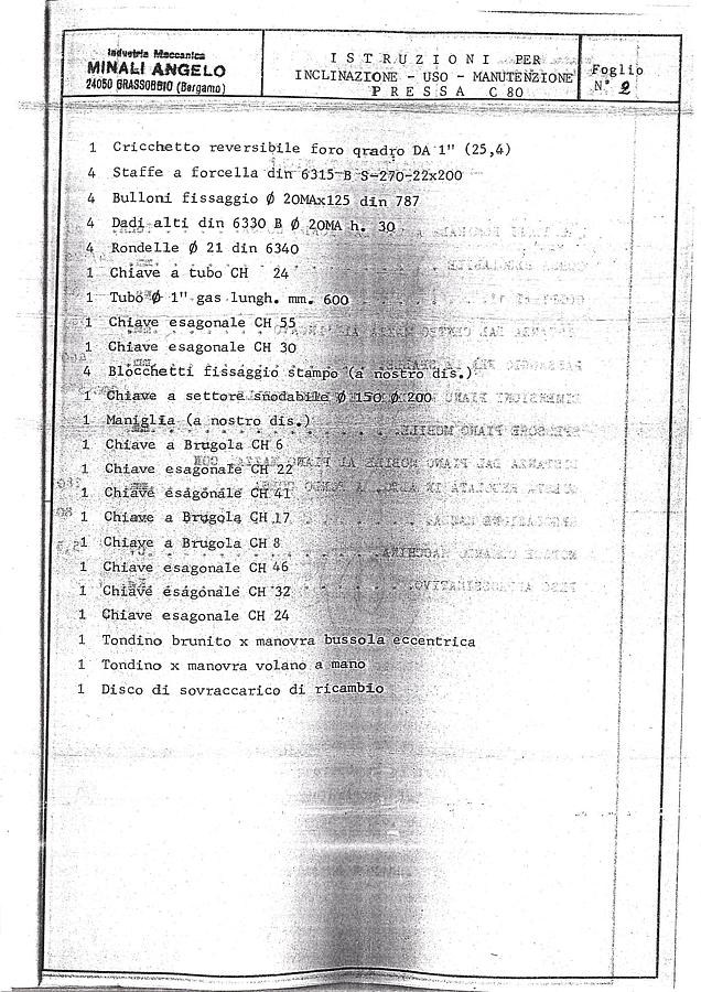 Usato LIBRO PRESSA ECCENTRICA MINALI